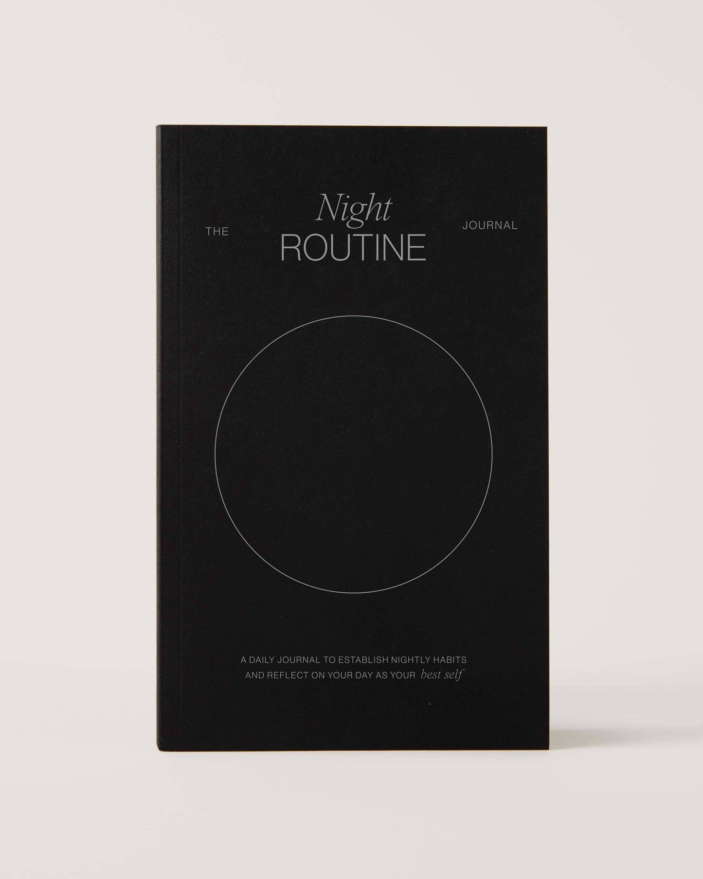 Wilde House Paper Night Routine Journal front cover on neutral background.