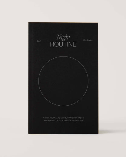 Wilde House Paper Night Routine Journal front cover on neutral background.