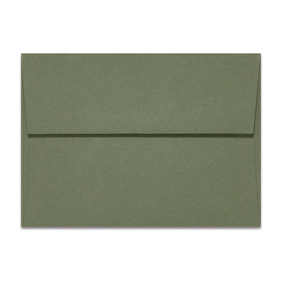 Olive green envelope for the Paper Baristas “Mother, Thank You For All The Ways You Helped Me Bloom” card.