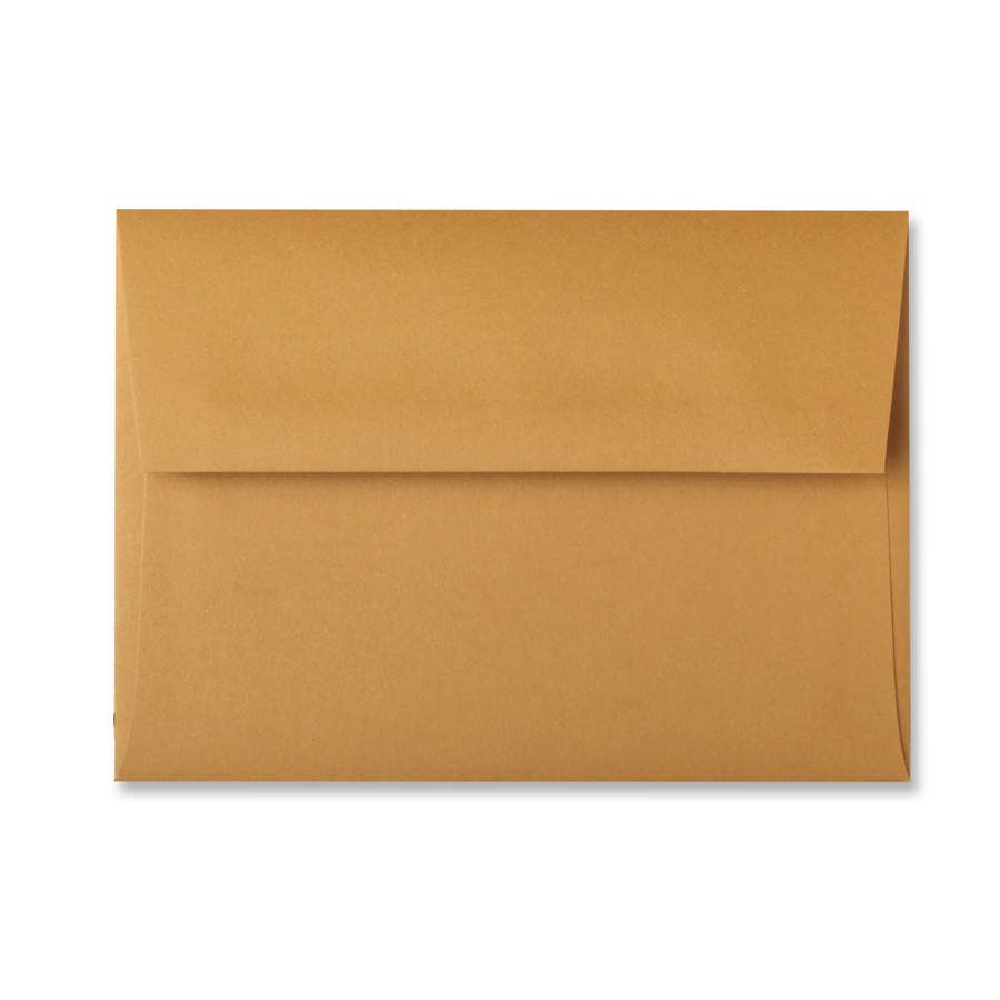 Recycled kraft envelope that accompanies the Paper Baristas new baby “Perfect Blend” greeting card.